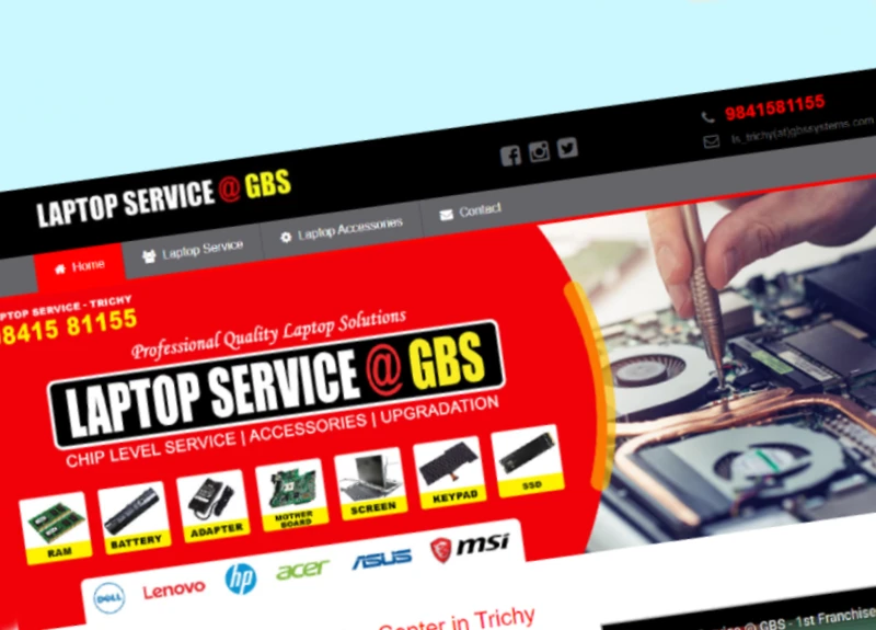 Laptop service center in trichy